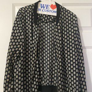 Simply Styled Lightweight Patterned Women's Bomber